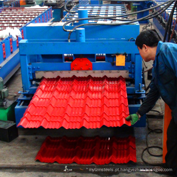 Xinnuo rolo de chapa galvanizada vitrificada formando máquina zinco telhado fazendo máquina